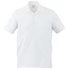 Elevate Men's White Palo Short Sleeve 100% Cotton Pique Polo