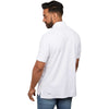 Elevate Men's White Palo Short Sleeve 100% Cotton Pique Polo