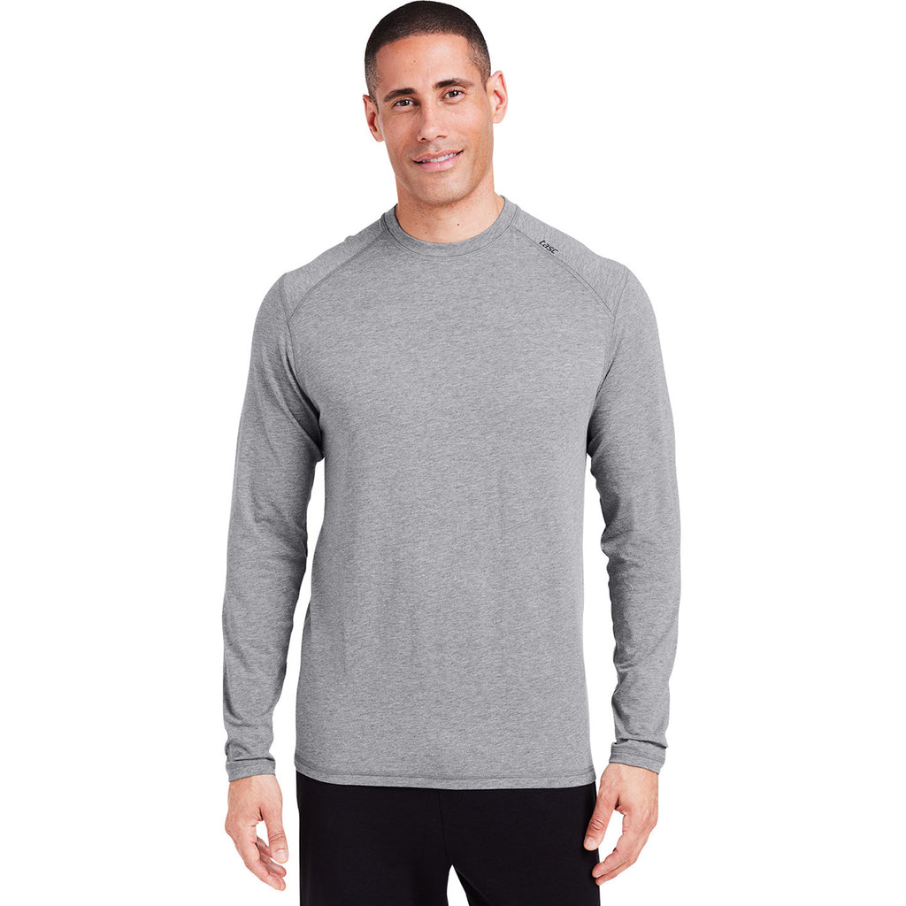 tasc Men's Heather Grey Carrollton Fitness Long-Sleeve T-Shirt