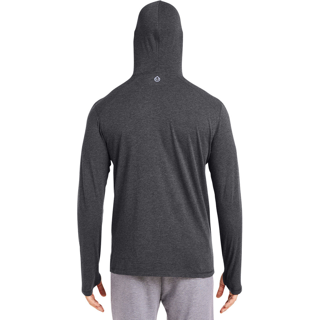 tasc Men's Iron Heather Carrollton Lightweight Hooded Pullover