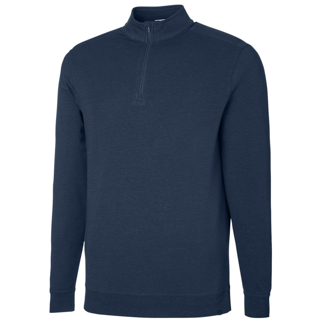 tasc Men's Classic Navy Cloud French Terry Quarter-Zip