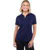 Elevate Women's Vintage Navy Izu Everything Performance Eco Short Sleeve Polo