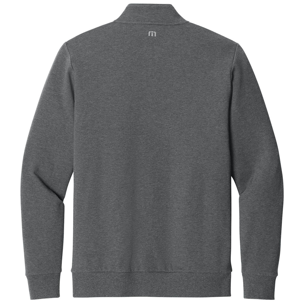 TravisMathew Men's Dark Grey Heather Ocean Villa 1/4-Zip