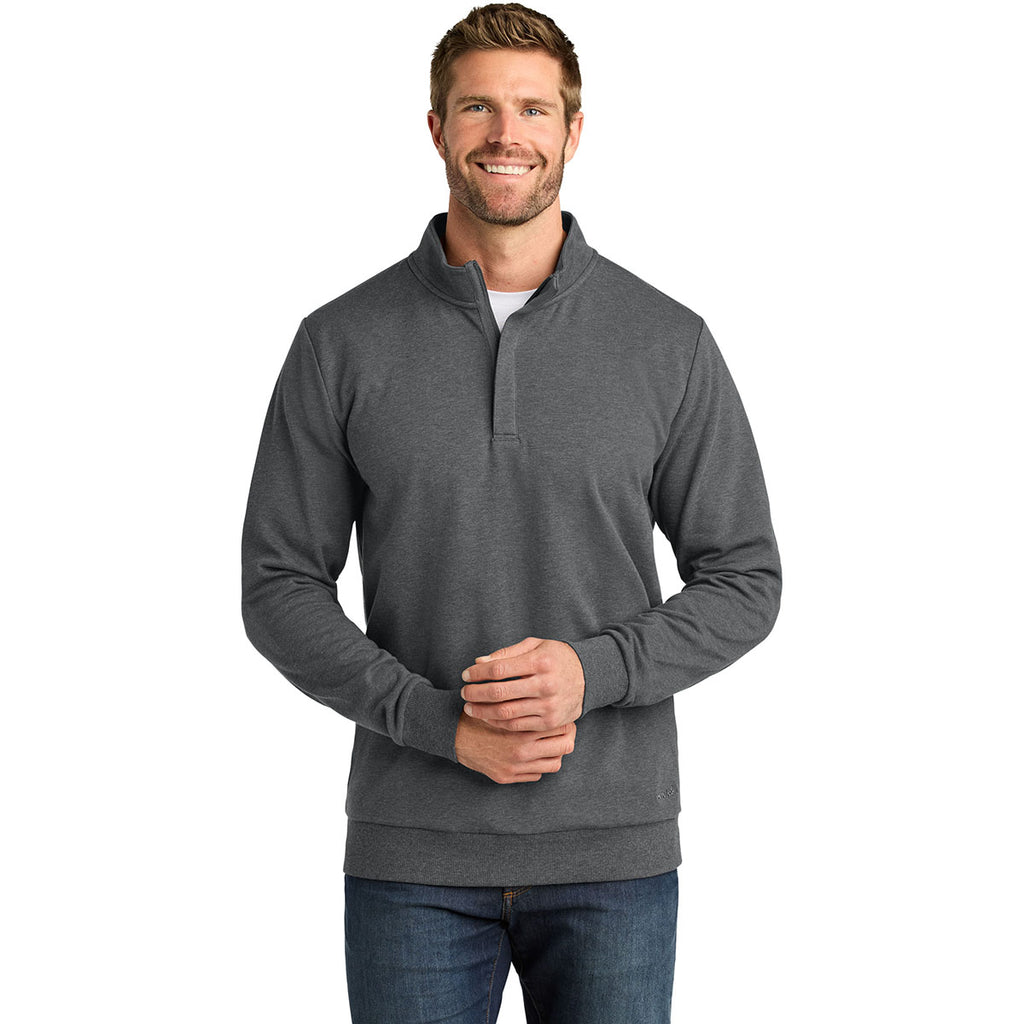 TravisMathew Men's Dark Grey Heather Ocean Villa 1/4-Zip