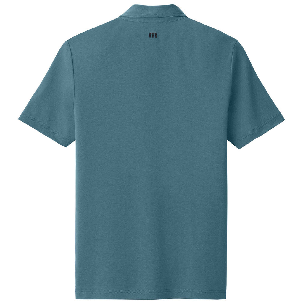 TravisMathew Men's Stellar Blue Glenview Solid Polo