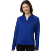 Team 365 Women's Sport Royal Qualify Quarter-Zip Hooded Pullover