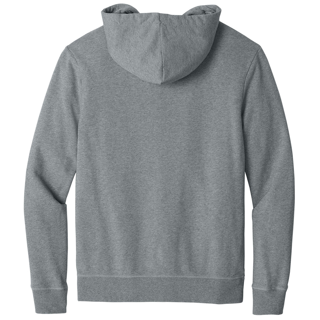 tentree Men's Grey Heather Organic Cotton Fleece Full-Zip Hoodie