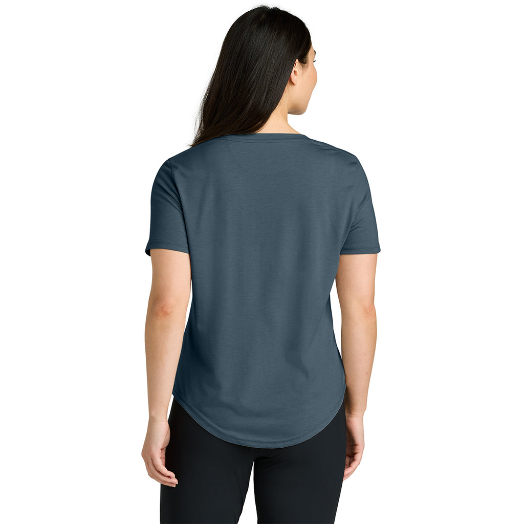 tentree Women's Moonlit Ocean Heather TreeBlend V-Neck T-Shirt