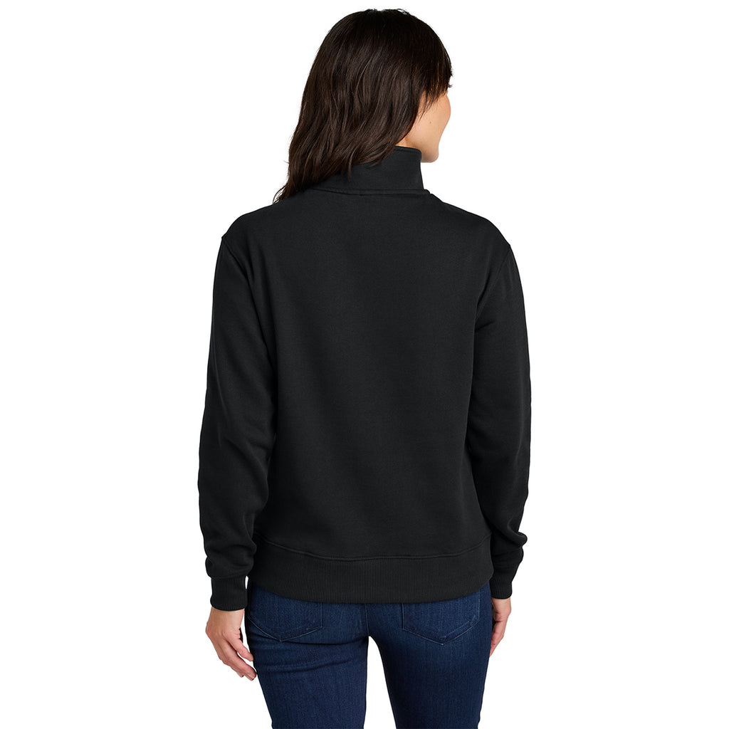 tentree Women's Meteorite Black Space Dye Fleece 1/4-Zip