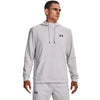 Under Armour Men's Halo Grey/White/Black Armour Fleece Twist Hoodie