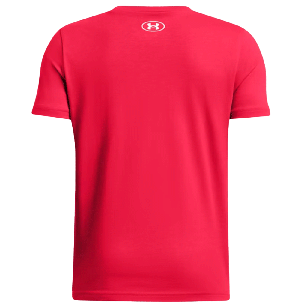 Under Armour Boy's Red/White Short Sleeve