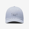 UNRL Powder Blue Golf Rope Script Mid-Pro Snapback