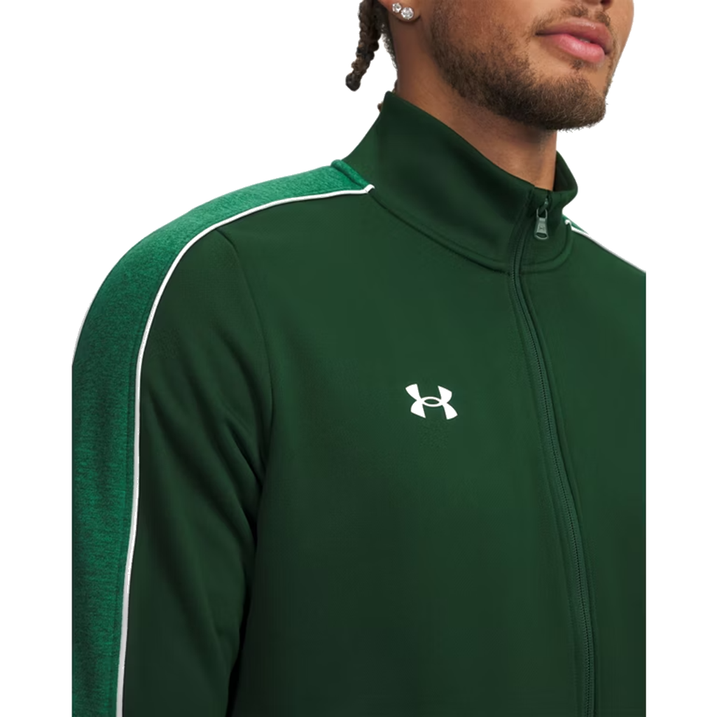 Under Armour Men's Forest Green/White UA Command Full Zip Warm Up