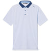 UNRL Men's Sky Blue Vector Polo