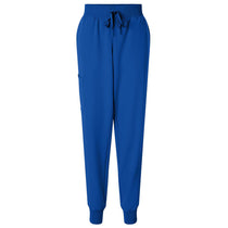 Jaanuu Women's Royal Blue Silex Knit-Waist Scrub Joggers