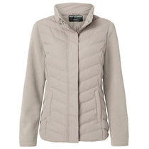 Weatherproof Women's Taupe Mixed Media Chevron Jacket