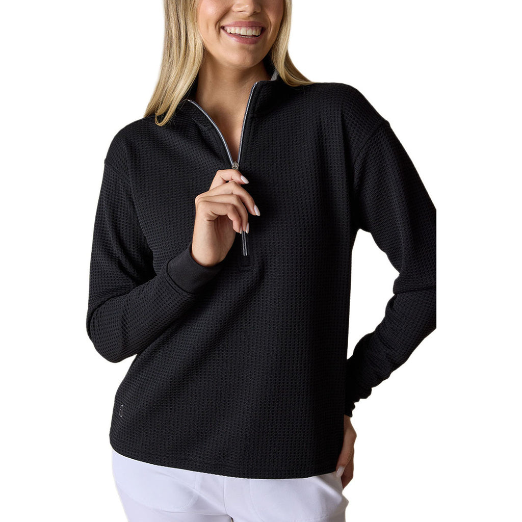 Straight Down Women's Black Opal Half Zip