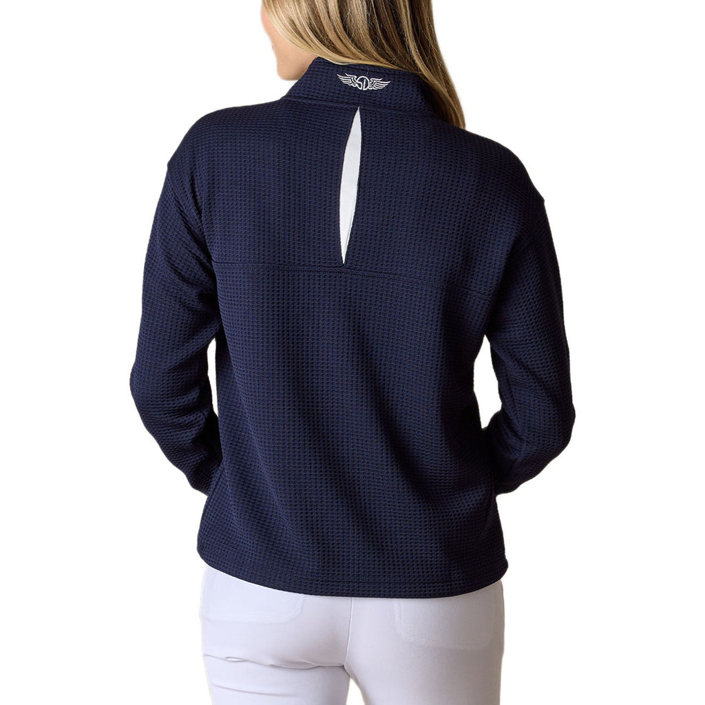 Straight Down Women's Indigo Opal Half Zip