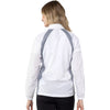 Levelwear Women's White/Pebble Band Windbreaker