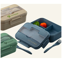 Mixie Blue Wheat Straw Lunch Box