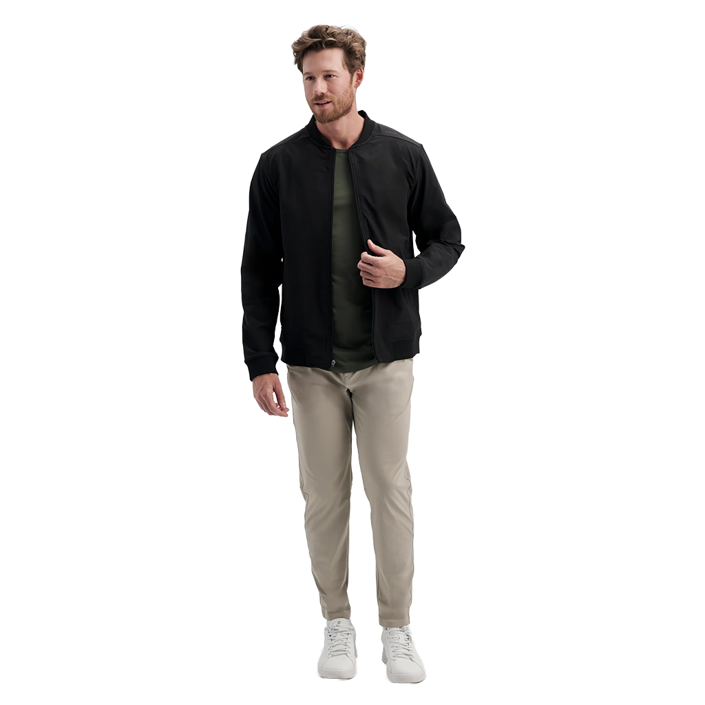 UNRL Men's Black Waypoint Bomber Jacket