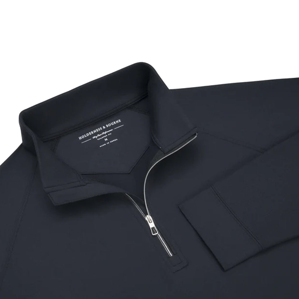 Holderness & Bourne Men's Black The Westland Pullover