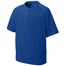 Sport-Tek Youth True Royal Repeat 1/2-Zip Short Sleeve Jacket