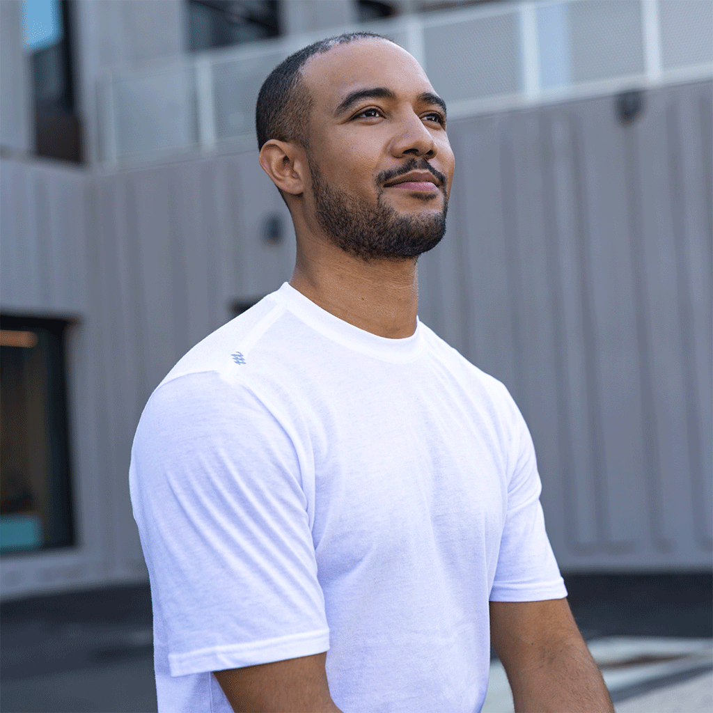 48-Hour Zusa Men's White Tamarac Tee