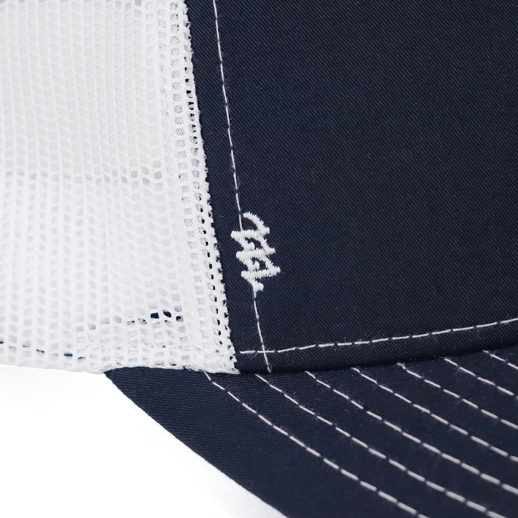 Zusa Navy/White Open Road Trucker Cap