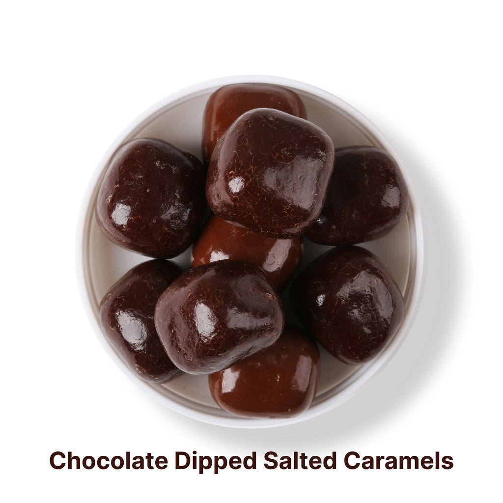 SugarSpot Clear Chocolate Dipped Salted Caramels: Small Jar