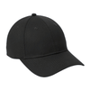 Port & Company Black Six-Panel Twill Cap