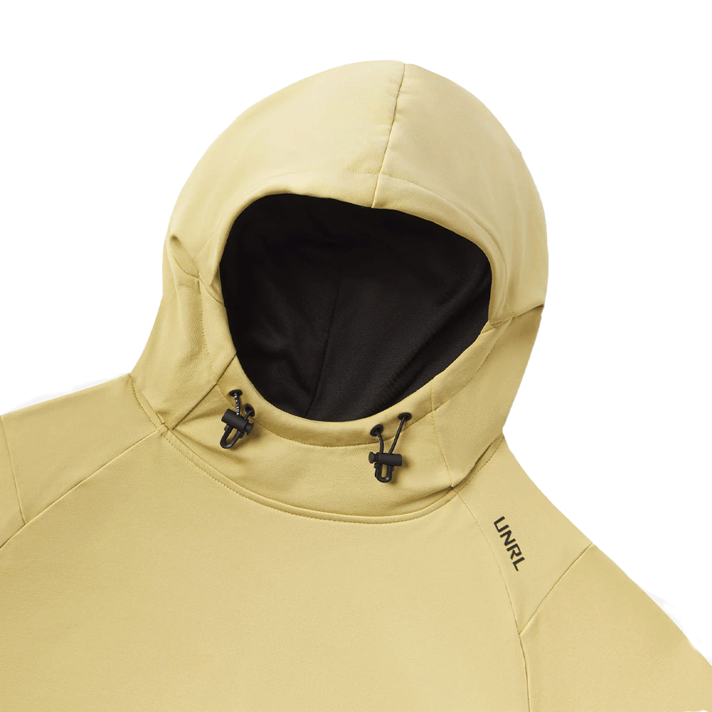 UNRL Unisex Mustard Crossover Hoodie II