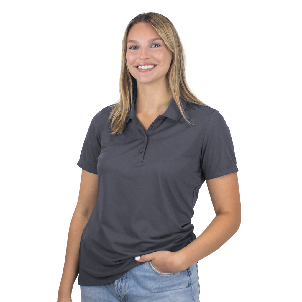 Zusa 3 Day Women's Charcoal Friday Polo