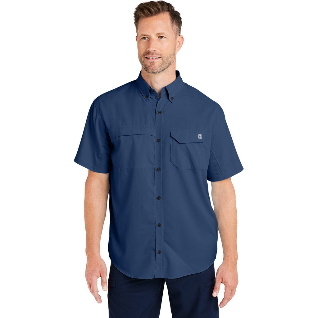 HUK Men's Naval Academy Tide Point Short Sleeve Shirt