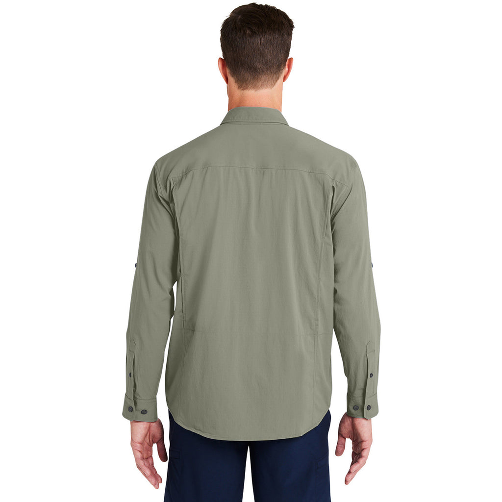 HUK Men's Moss Creekbed Long Sleeve Shirt