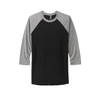 Next Level Apparel Unisex Premium Heather/Vintage Black Tri-Blend 3/4-Sleeve Raglan Tee