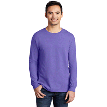 Port & Company Unisex Amethyst Beach Wash Garment-Dyed Long Sleeve Tee