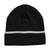 Vantage Black Edge Stripe Knit Beanie