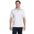 Hanes Men's White 5.2 oz. 50/50 EcoSmart Jersey Knit Polo