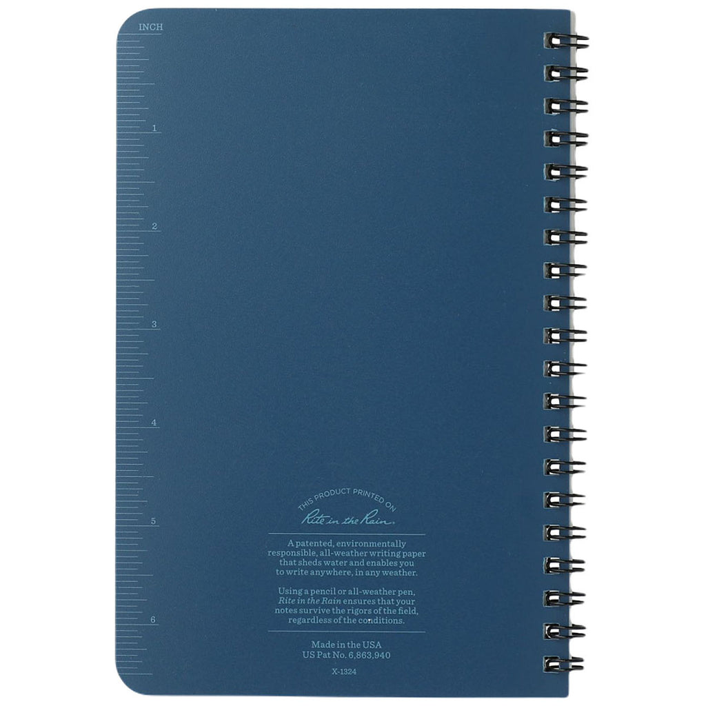 Rite in the Rain Blue 4.6" x 7" Side Spiral Notebook