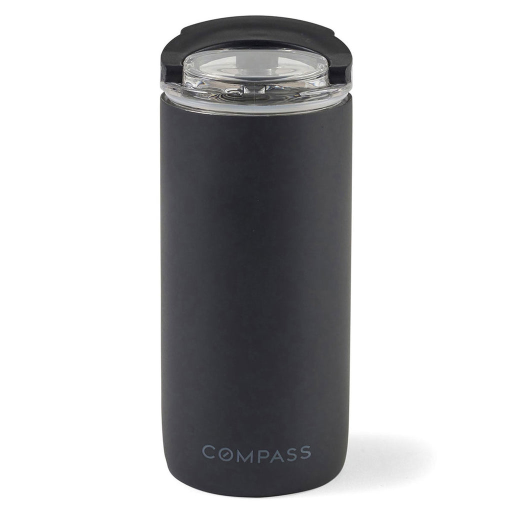 Gemline Matte Black Emery 2-in-1 Double Wall 20 oz. Stainless Bottle