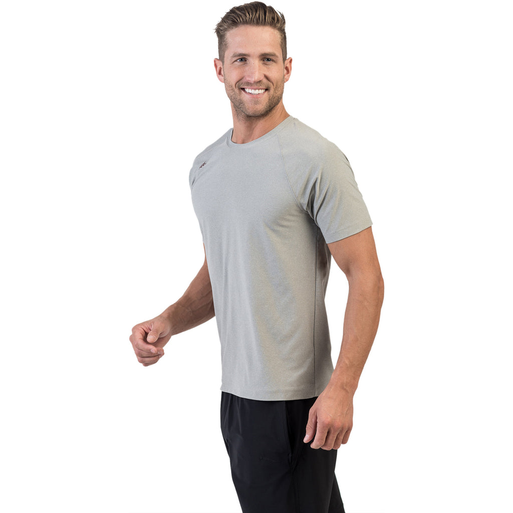 Rhone Men's Light Grey Heather Reign Short Sleeve