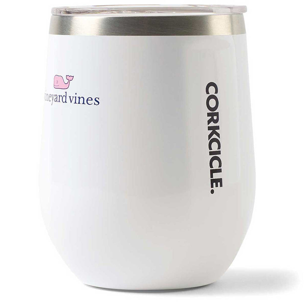 Corkcicle Gloss White Stemless Wine Cup - 12 Oz.