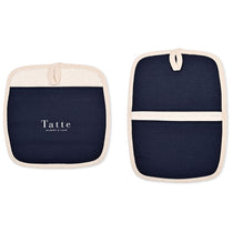 La Cuisine Navy Potholder Hot Pad Set
