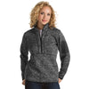 Antigua Women's Smoke Heather Fortune Quarter Zip