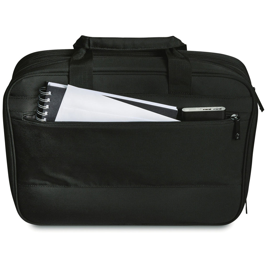 Samsonite Black Classic Business Perfect Fit Two Gusset Computer Portfolio