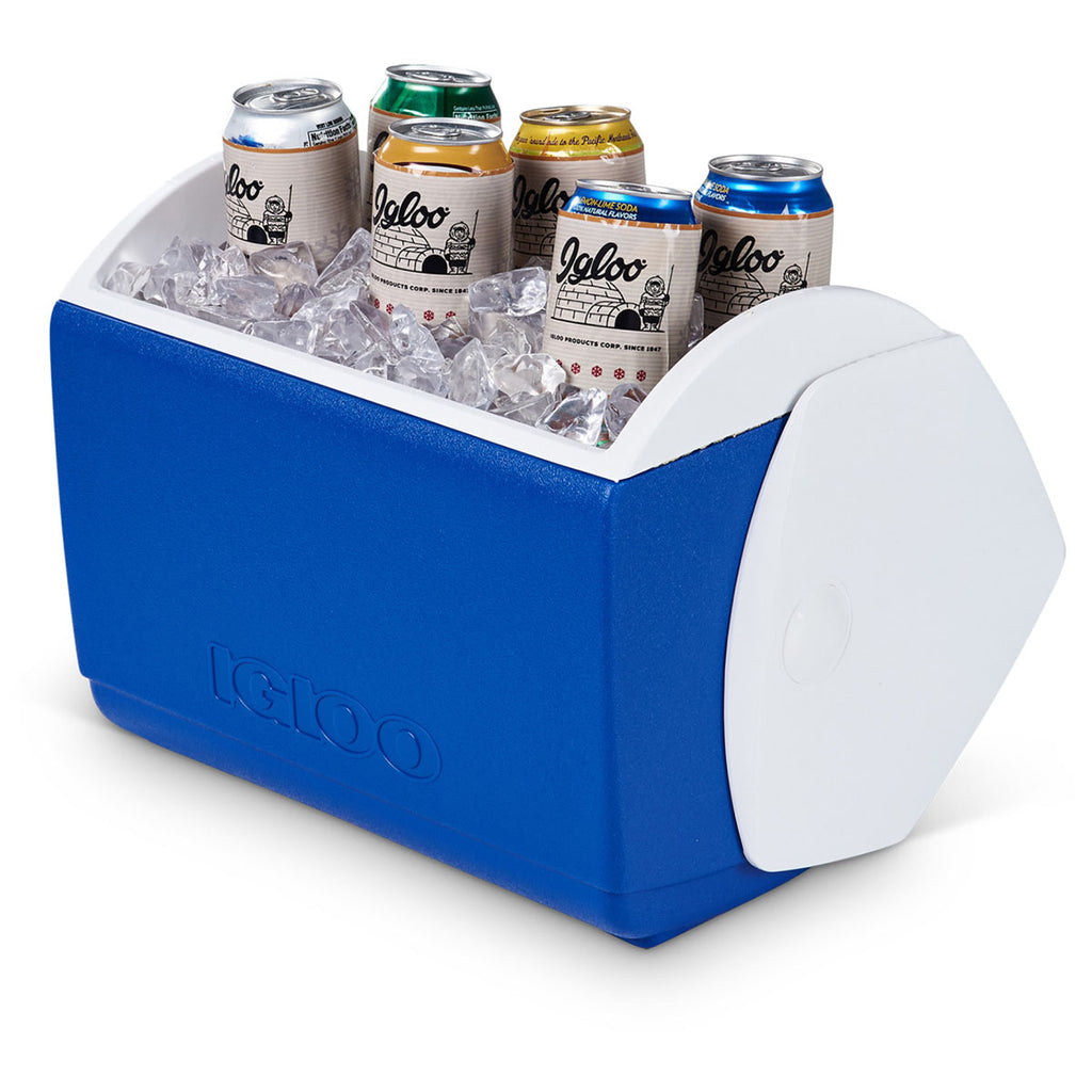 Igloo White-Majestic Blue Playmate Elite 16 Qt Cooler