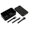 Leed's Black Bamboo Fiber Lunch Box with Utensil Pocket