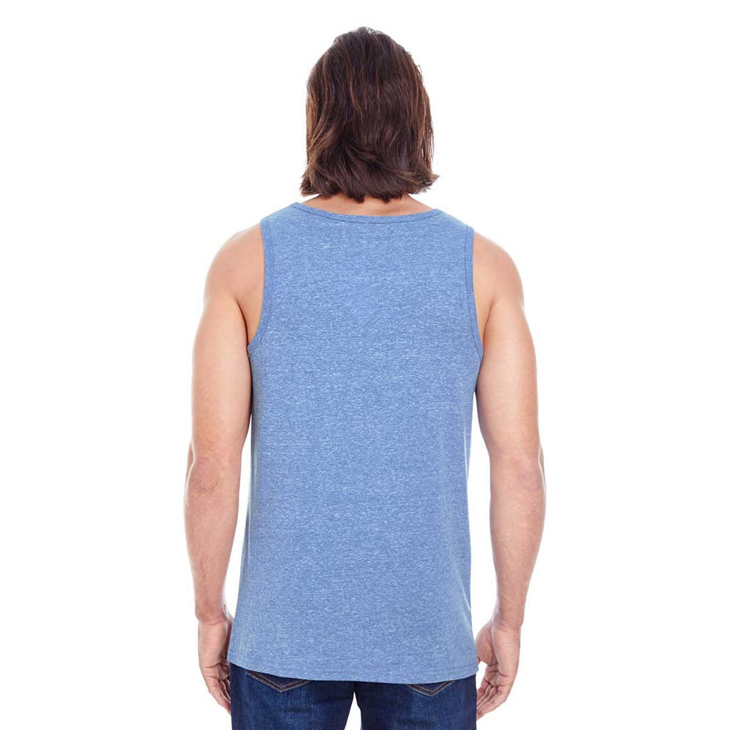 Threadfast Apparel Unisex Navy Triblend Tank