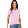 Antigua Women's Mid Pink Legacy Short Sleeve Polo Shirt